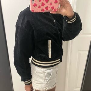 Black letterman jacket